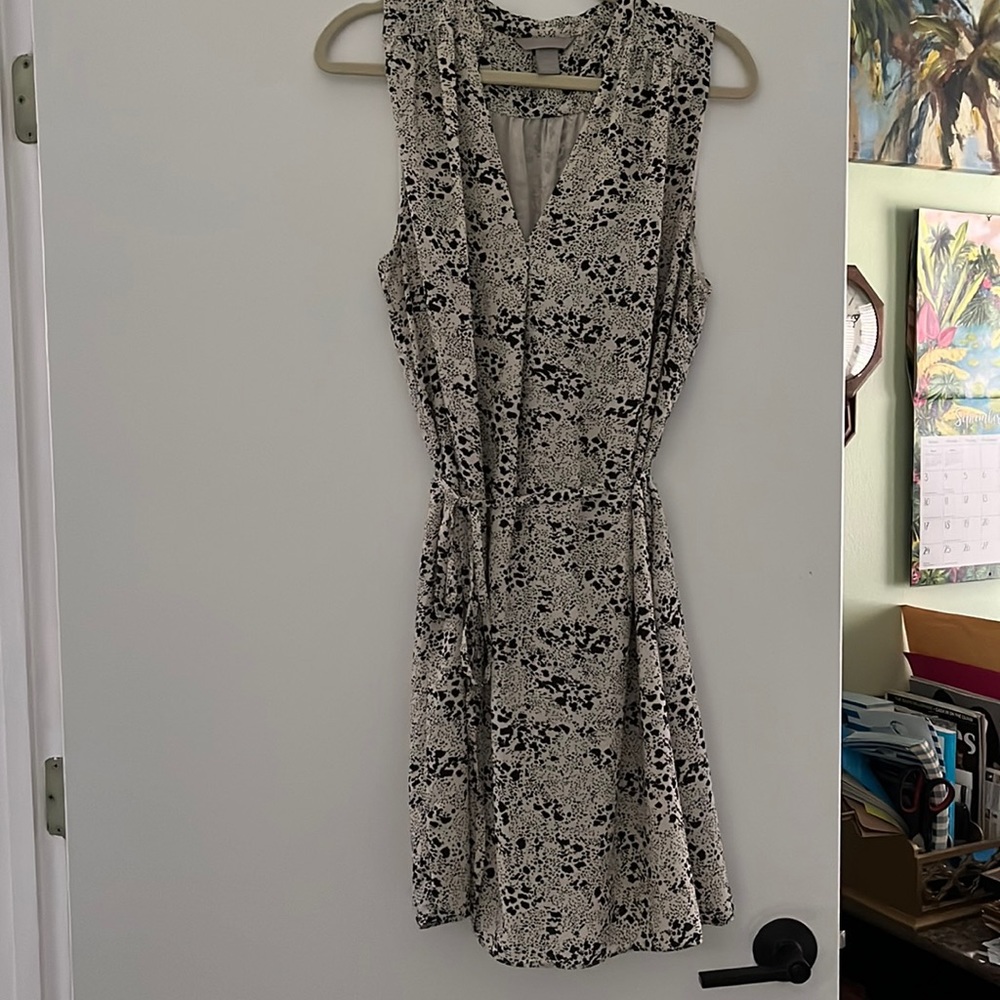 Classy,Cream and Black business Dress